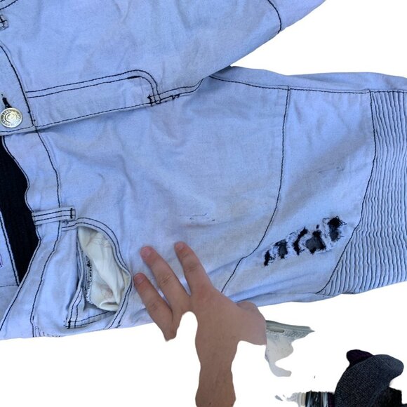 VINTAGE True Religion Jeans Size 36 White - Picture 4 of 7